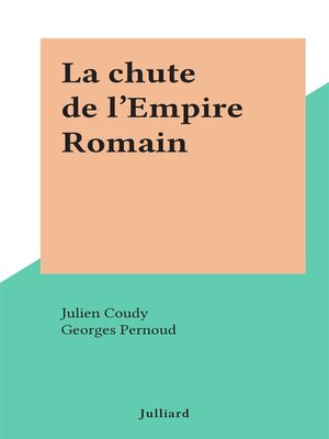 cover image of La chute de l'Empire Romain